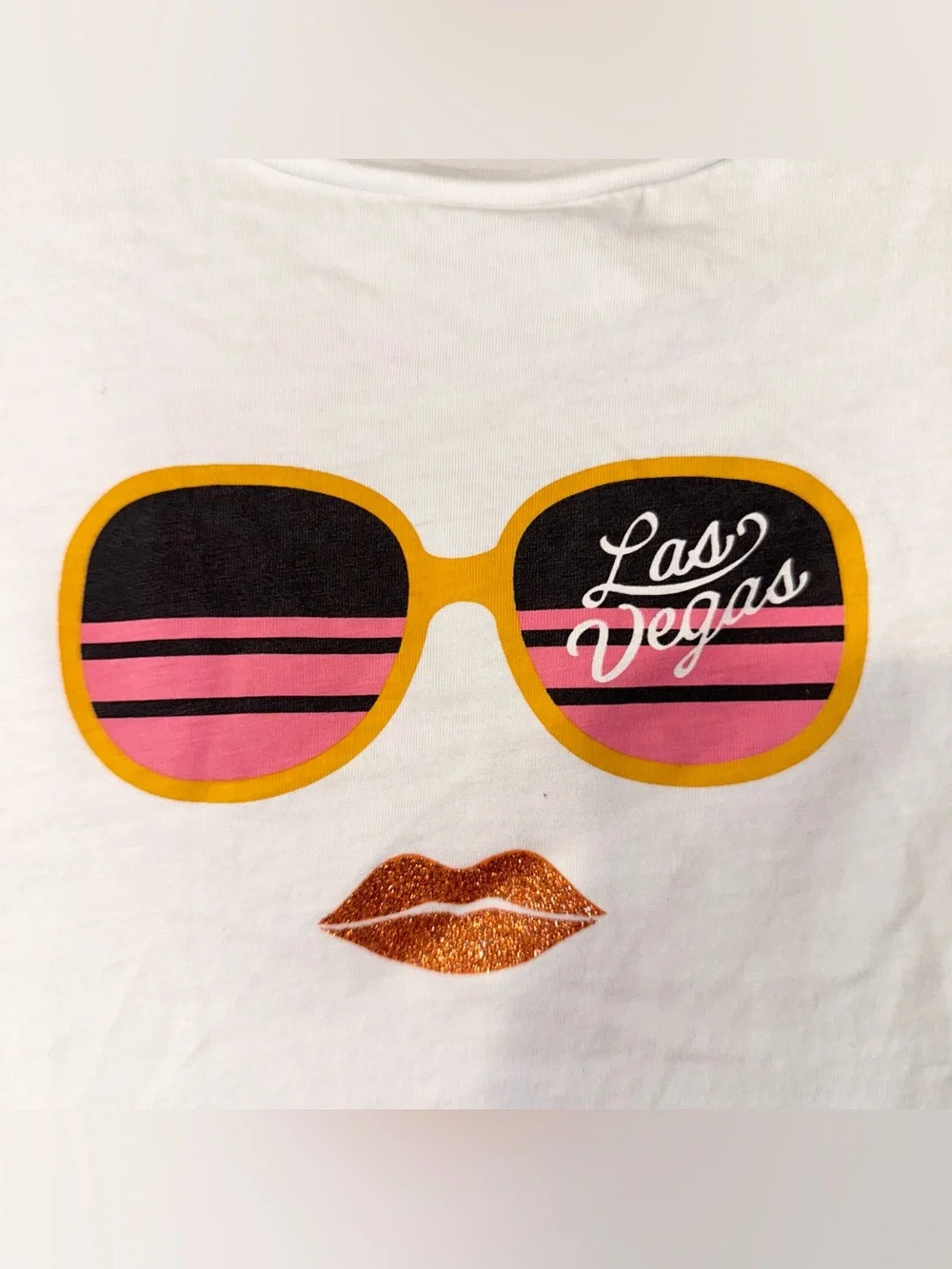 Kate Spade White Las Vegas Tee T Shirt Size S NWOT!